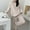 #0196-White, variant on Fluffy Pajamas for Women Winter Soft Fleece Warm Pajama Set Fuzzy Pjs Flannel 2 Piece Sets with Pockets Winter Soft Fuzzy Warm wear Gift
