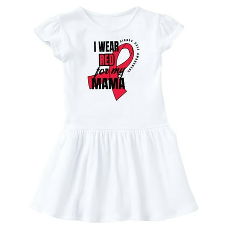 

Inktastic Sickle Cell Awareness I Wear Red For My Mama Gift Baby Girl Dress