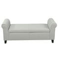 Stetson Contemporary Fabric Upholstered Storage Ottoman Bench with