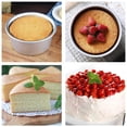 thumbnail image 4 of Molde para pasteles redondo de 6 pulgadas, fondo extraíble, antiadherente, de aleación de aluminio, molde para tarta de queso, molde con fondo suelto, molde para hornear pasteles para hornea, 4 of 5
