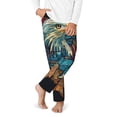 thumbnail image 2 of Hirioo Stained Glass Eagle USA for Teenagers' Pajama Pants Womens Lounge Pants with Pockets Pj Bottoms Pants for Men-Small, 2 of 6