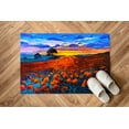thumbnail image 5 of Office Rugs, Nursery Rugs, Salon Rugs, Floral Rugs, Filed Landscape Rugs, Red Rugs, View Rugs, Bath Rugs, Sunset Rug, Salon Decor Rugs, 1.7'x2.3' - 50x70 cm, 5 of 8