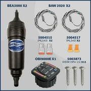Bennett Marine Bolt Electric Trim Tab System 12 x 12, Includes Integrated Helm Control, Actuators, Wires Harnesses and Mounting Hardware, Complete Kit BOLT1212, 12V DC - FO4321