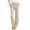 Beige, variant on LUOGENLI Female Casual Pants Linen Waist Cotton and Elastic Solid Pants Drawstring Long Women Straight Casual Pants Womens Casual Pants Big and Tall Sizes Yellow L