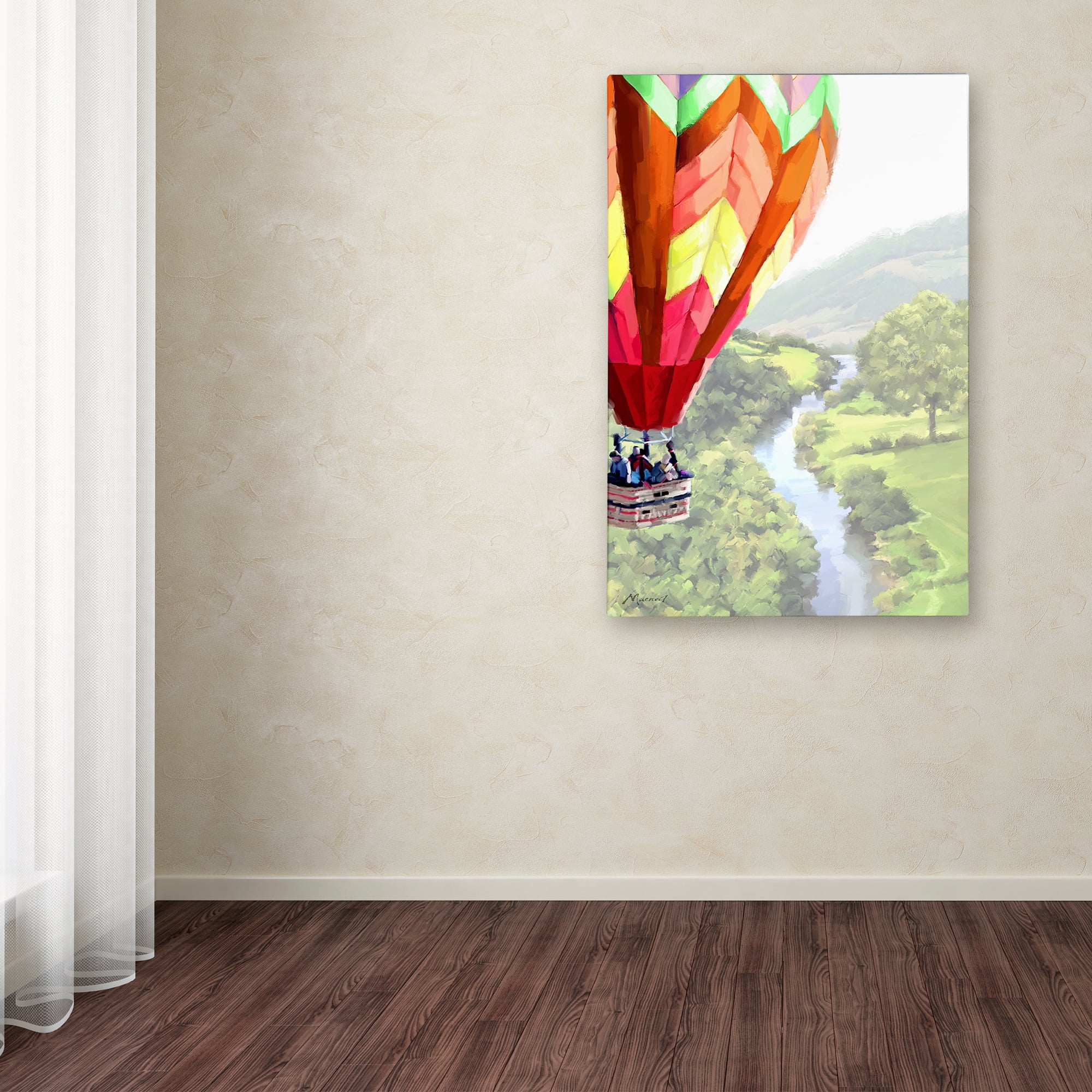 Trademark Fine Art 'Hot Air Balloon 2' Canvas Art by The Macneil Studio