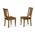 thumbnail image 4 of East West Furniture Portland 5-piece Dining Set with Wood Seat in Saddle Brown, 4 of 6