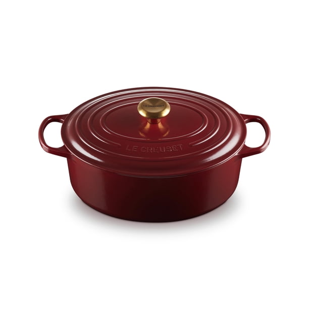 Cocotte ovalada Signature de hierro fundido esmaltado Le Creuset, 6,75 qt, Rhone
