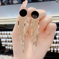 thumbnail image 4 of TIMIFIS Boucles d'Oreilles Poudre de Strass Pierre Il de Chat Blanche Pendentif Géométrique Diamant Boucles d'Oreilles Tempérament Oreilles Rouges Cadeau de la Saint-Valentin, 4 of 6