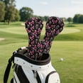 thumbnail image 3 of Yuyamidu Skull Golf Club Head Cover with Soft Lining Pink Bow Golf Club Cover Waterproof PU Leather Hybrid Fairway Driver Headcover Golf Gift for Golfers, 3 of 7