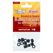 Tough 1 12/Pack Rubber Bands For Blanket Buckles Black