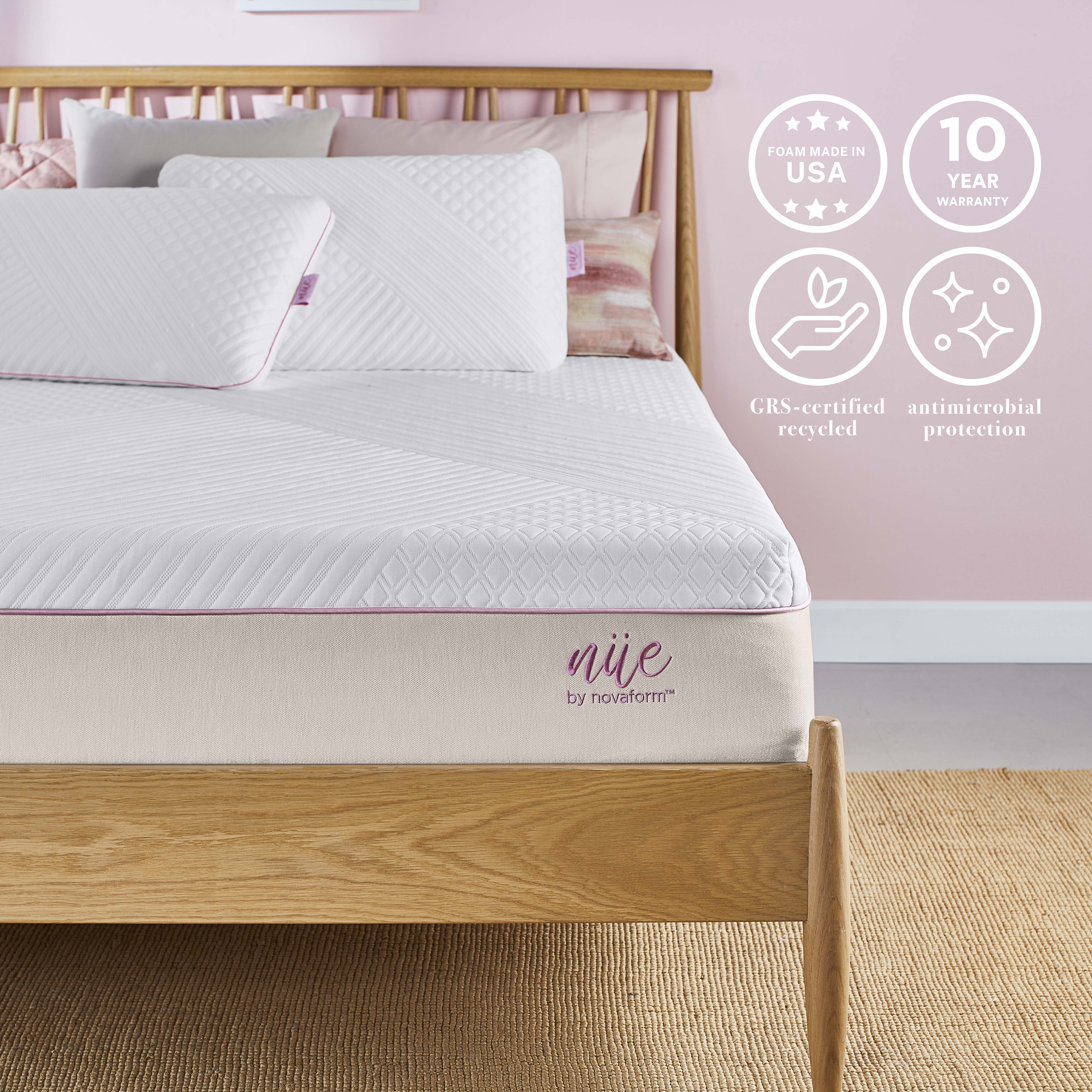 nue by Novaform 10" Cooling Gel Memory Foam Mattress, Full