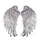 thumbnail image 1 of Toystoory La tela destaca con grandes parches de alas con purpurina Parche de alas de ángel de tamaño adecuado, único y elegante Artesanía plata, 1 of 6