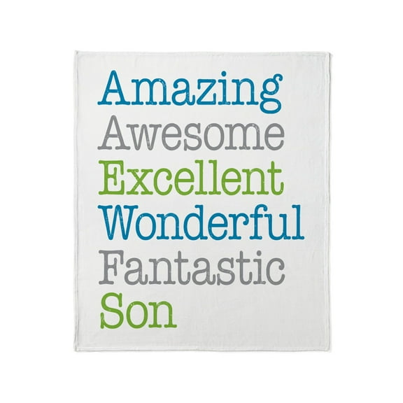 CafePress - Son Amazing Fantastic Throw Blanket - Soft Fleece Throw Blanket, 50"x60" for All Ages