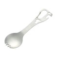 thumbnail image 2 of Camping Stork Spoon Fluidware puede abridor de servicios de cocina resistentes Utensilios al aire libre multipropósito para la barbacoa de senderismo Plata, 2 of 8