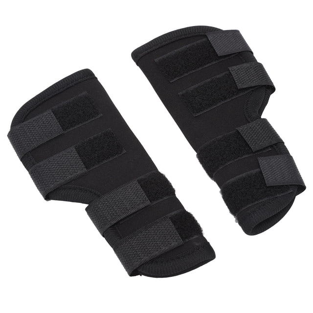 Rodillera Para Mascotas, Color Negro, Fácil De Usar, Soporte Para Pierna De Perro, Flexible, Suave, A Prueba De Golpes, Para Prevenir Lesiones Y Dolor En Las Articulaciones