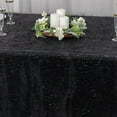thumbnail image 6 of BalsaCircle 90x156 in Black Metallic Tinsel Polyester Rectangle Tablecloth Party Events Decorations Supplies, 6 of 8
