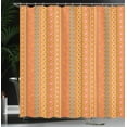 thumbnail image 3 of Ambesonne African Shower Curtain, Folkloric Pattern Ornaments, 69"Wx75"L, Orange Coral, 3 of 4