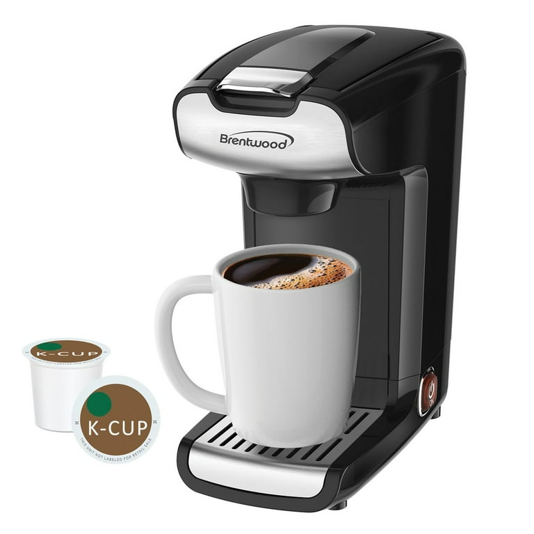 Brentwood TS110BK 10 Ounce K-Cup Single Serve Coffee Maker in Black
