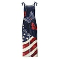 thumbnail image 4 of Hvot&aat Independence Day Jumpsuits for Women Loose Fit Sleeveless Spaghetti Strap Romper 4th Of July Printed Graphic Trousers, 4 of 4