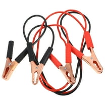 Toyvian 1Pair Black Automotive Jumper Cables for Car Battery Emergency Booster