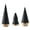 Black, variant on QIAOIDEA Set of 3 BLACK Simple Elegant Ceramic Christmas Tree Tabletop Counter Centerpiece Mantel Shelf Home Decor Accents Xmas Halloween Tree Decoration
