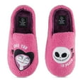 thumbnail image 2 of Disney Women’s Nightmare Before Christmas Slippers, Printed Jack Skellington Slip-On Indoor Slippers Pink – 9/10, 2 of 5