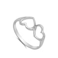 thumbnail image 4 of Criss Cross Infinity Heart Purity Ring .925 Sterling Silver Band Jewelry Female Male Unisex Size 7, 4 of 4