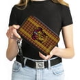 thumbnail image 4 of The Wizarding World of Harry Potter Wallet, Zip Around, Gryffindor Crest Stripes Diamonds Red Golds, Vegan Leather, 4 of 7