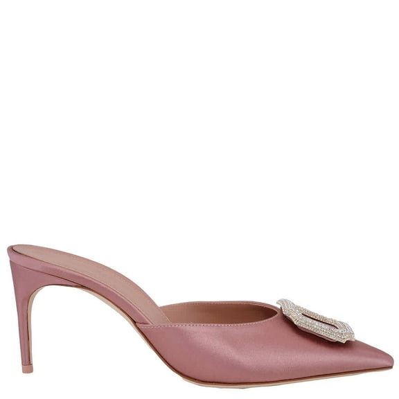 Malone Souliers Mona 70 Satin Mules, Brand Size 36 ( US Size 6 )