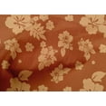 thumbnail image 4 of oneOone Cotton Poplin Rust Brown Fabric Artistic Flower Dress Material Fabric Print Fabric By The Yard 42 Inch Wide, 4 of 4