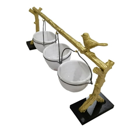 Stand Oak Branch Resin Organizer with Removable Basket Holder Rack for Candy, Party Supplie, Biscuit, christmas, Kitchen