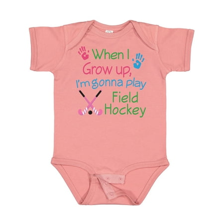 

Inktastic Future Field Hockey Player Gift Baby Boy or Baby Girl Bodysuit