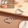 thumbnail image 4 of 925 Sterling Silver Heart Hoop Earrings for Women Girls 14K Gold Earrings Cute Small Heart Hoops Drop Love Earring Rosegold Lightweight Sleeper Earrin, 4 of 4