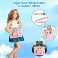 thumbnail image 5 of Cute Case for Apple iPad A16 11th Generation 11" 2025/ iPad 10th Gen 10.9", EVA Kickstand Heavy Duty Shockproof Kids Friendly Bumper Case with Shoulder Strap Cover for iPad 11 10, Pink Unicorn, 5 of 6