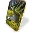 thumbnail image 2 of 12x8 In Framed Green Mountain Hill Environment Nature Wilderness Prints Modern Art Chic Landscape Wall Art Decor with Black Frame for Laundry,Crystal Porcelain Painting Wall Decor, 2 of 8