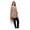 Beige/Ivory, variant on Sherpa Reversible Button Front Bed Jacket/House coat Lounge Jacket
