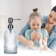 thumbnail image 6 of ACDANC Foaming Soap Dispenser,Glass Hand Soap Lotion Pump Bottle,Refillable Bathroom Kitchen Foam Pump,Leak-Proof Sturdy Transparent Container,Multi-Purpose Use,Home Countertop Organization, 6 of 7