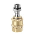 thumbnail image 1 of FUTUREORYY Pressure Washer Quick Connect Fittings 1Pcs Golden Copper High Reliability For Car Water Equipment Usage, 1 of 8