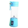 thumbnail image 3 of Licuadora portátil, exprimidor eléctrico, vaso de batidora, batidos, mezcladora recargable, máquina de frutas, Mini batidora de mano para cocina, Azul, 3 of 8