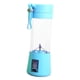 thumbnail image 3 of Licuadora portátil recargable, máquina de frutas para la oficina, el hogar y la cocina. Azul, 3 of 9