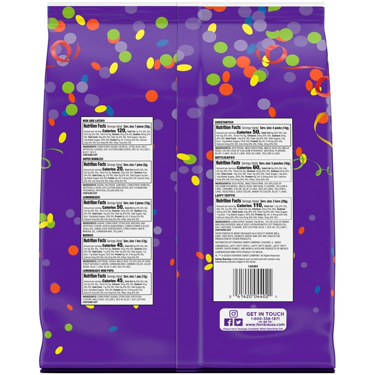 Brach's Party Mix Hard Candy, 400 Individually Wrapped Pieces, Assorted  Flavors, 5 lb Bag, Delivered in 1-4 Business Days (22000723)