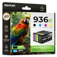 thumbnail image 1 of Paquete de 4 cartuchos de tinta XeMax 936e (7450 páginas) para HP OfficeJet, 1 of 8