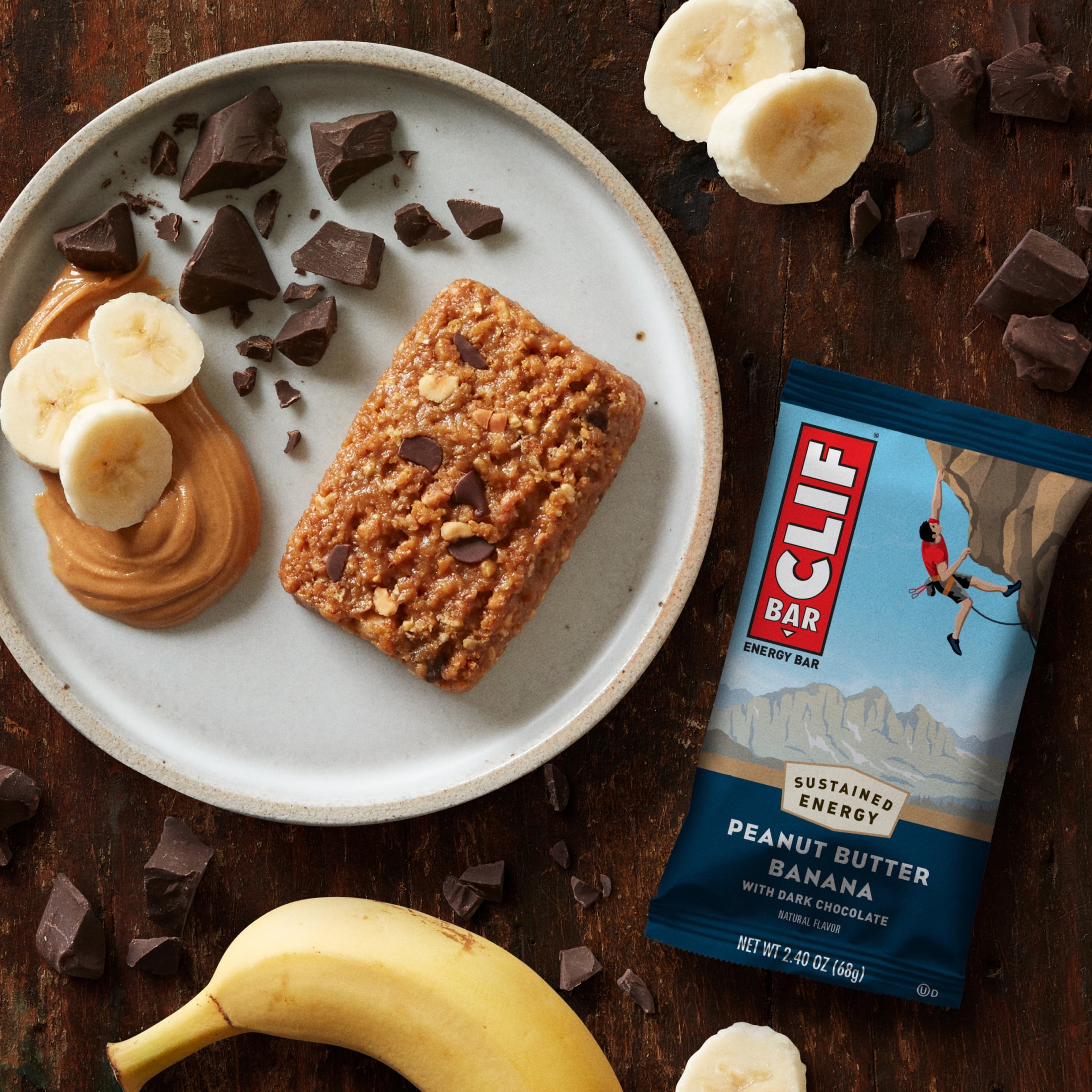 CLIF BAR Energy Protein Bars, Peanut Butter Variety Pack, 2 Flavors, 16ct