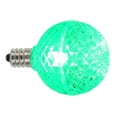 thumbnail image 2 of Club Pack of 25 LED G40 Green Faceted Replacement Christmas Light Bulbs, 2 of 2