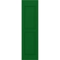 thumbnail image 5 of Ekena Millwork 18"W x 32"H Americraft Two Equal Raised Panel Exterior Real Wood Shutters (Per Pair), Viridian Green, 5 of 10