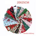 thumbnail image 1 of 10Pcs Christmas Cotton Fabric Bundles Sewing Square Patchwork For DIY Christmas Stocking Tree, 1 of 6