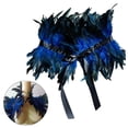 thumbnail image 4 of s falsas encogimiento de hombros capas gótica cuello de s envoltura hombro envoltura cabo alas de cuervo para disfraces de Azul Macarena capa tipo chal con plumas, 4 of 8