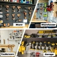 thumbnail image 3 of ULIBERMAGNET Magnetic Power Tool Organizer, Utility Storage Rack Shelf with Screwdriver Holder,Heavy Duty Cordless Drill Holder,Removable Tool Rack Suitable for Garage, Workshop and Warehouse, 3 of 7