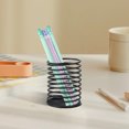 thumbnail image 5 of Hxlamzoo Creative Multipurpose Pen Holder for Desk, Black Spring Pencil Cup Holder for Desk Office Pen Organizer Pen Container Easy to Clean for Putting Common Stationery, Pens and Other Tools, 5 of 8