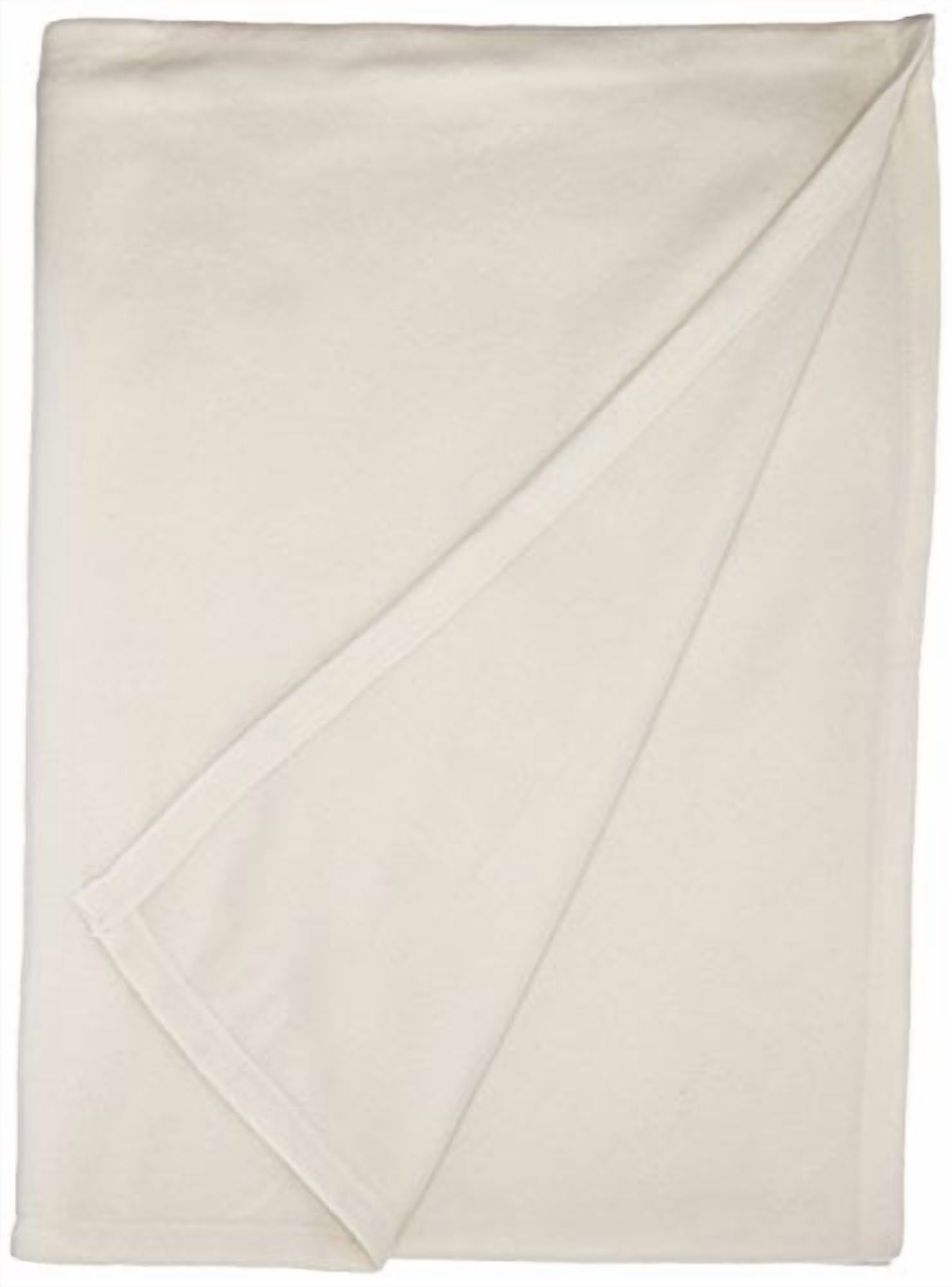 Martex Soft Fleece Lightweight Solid Bed Blanket, Ivory, King